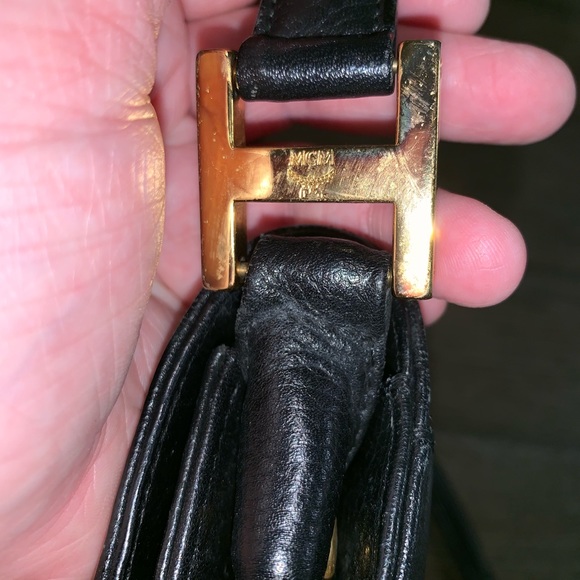 MCM Black Leather Crossbody Bag - Picture 3 of 7